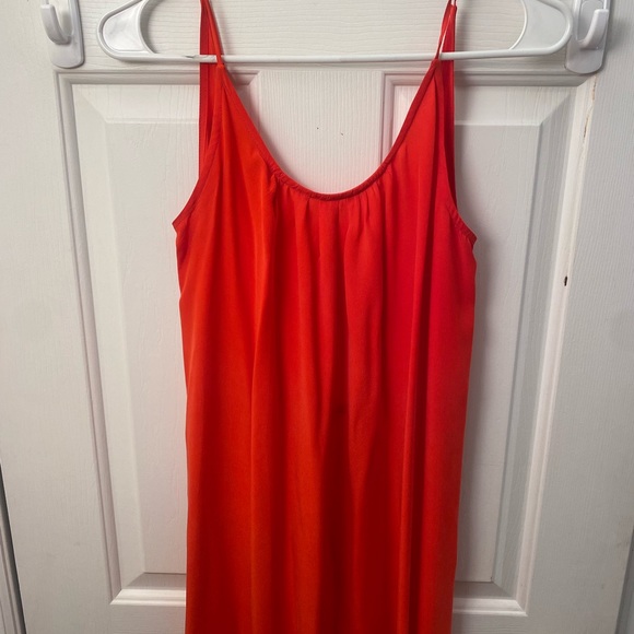 Toupy Paris Silk Long Red Dress - Picture 2 of 5